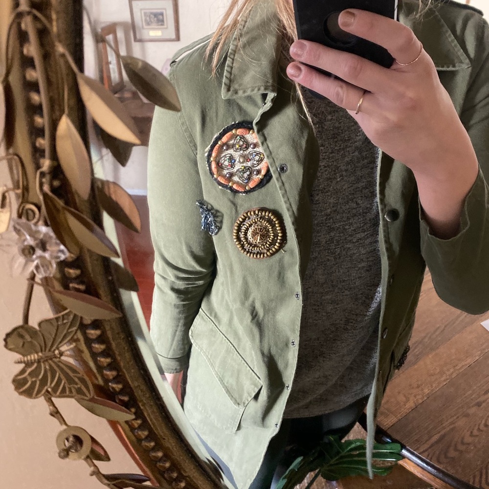 Embellished Utility Jacket - Picture 2 of 8